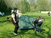 Soutěž ve stavbě stanu...