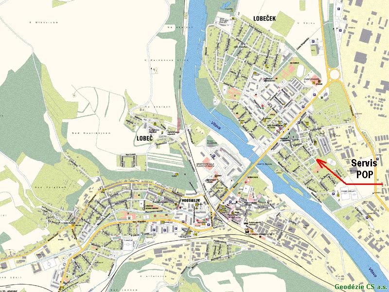 mapa Kralup